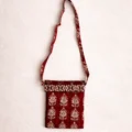 ChatGPT Image Mar 21, 2026, 12_05_29 AM Red Buti Bagh Print Cotton Sling Bag