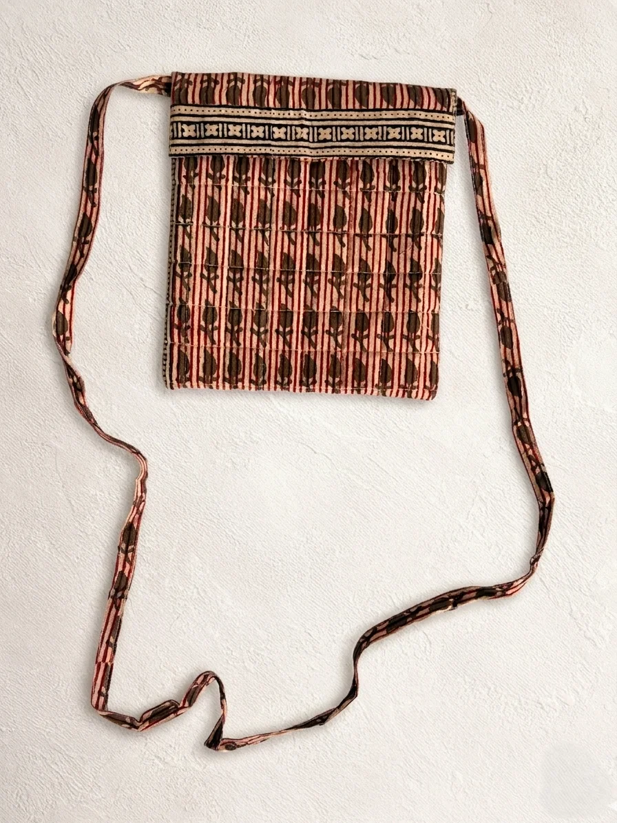 Bagh Handblock Print Cotton Sling Bag