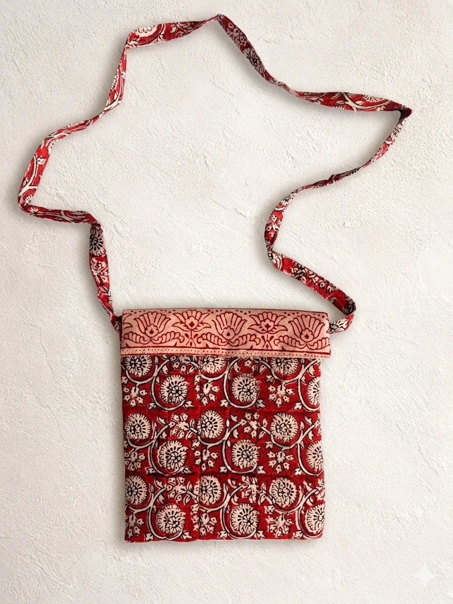 Gemini_Generated_Image_a4jwrua4jwrua4jw Red Floral Bagh Handblock Print Cotton Sling Bag