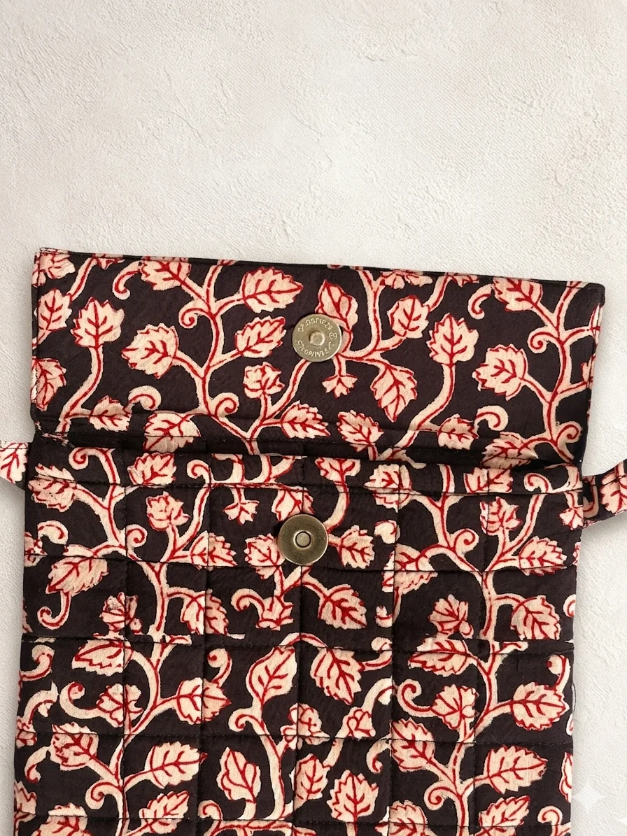 Gemini_Generated_Image_gnj7e2gnj7e2gnj7 Black Leaf & Vine Bagh Handblock Print Cotton Sling Bag