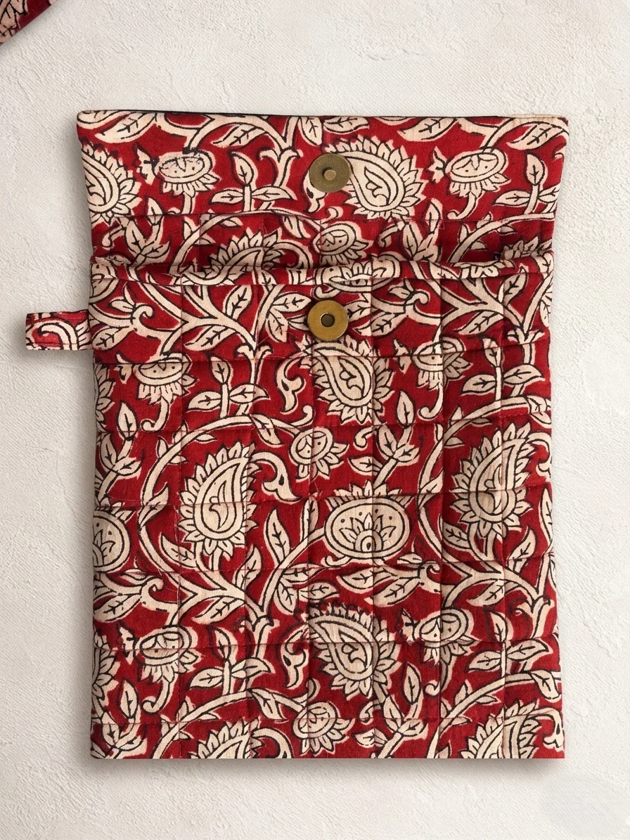 Gemini_Generated_Image_tlct15tlct15tlct Red Leaf & Vine Bagh Handblock Print Cotton Sling Bag