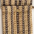 Beige Stripe Bagh Handblock Print Cotton Sling Bag